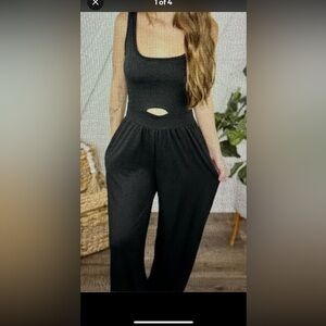 Viral Heather Boho  Boutique Blackjack Jumpsuit